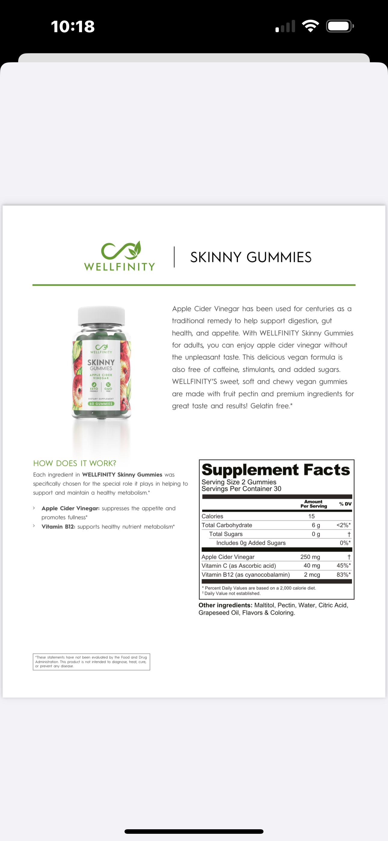 Skinny Gummies